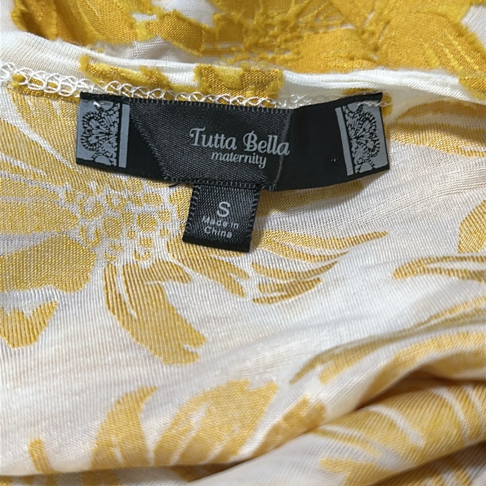🔴Yellow Floral Open-Front Women's Duster - Picture 4 of 4